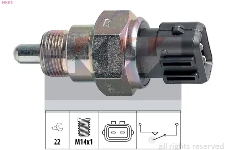 Reverse light switch. Выключатель фонаря заднего хода KW 560216