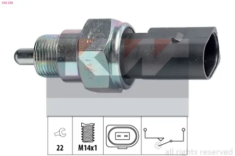 Reverse light switch. Выключатель фонаря заднего хода KW 560238