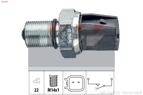 Reverse light switch. Выключатель фонаря заднего хода KW 560265