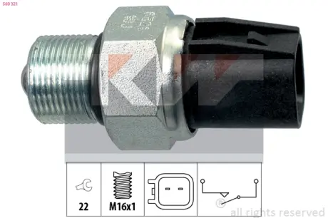 Reverse light switch. Выключатель фонаря заднего хода KW 560321