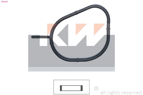 590 697 Прокладка термостата KW 590697