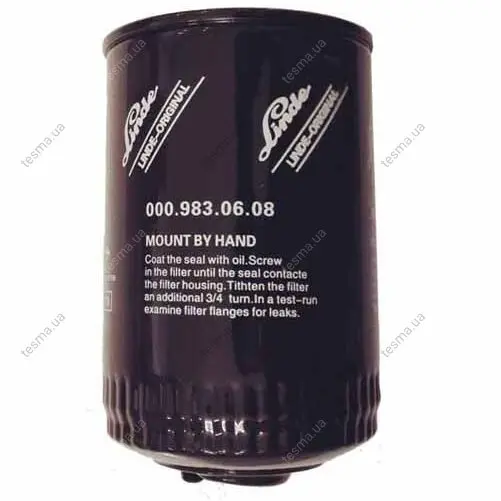 Oil filter, Spin-On. Фильтр масляный, накручиваемый LINDE 0009830608 (фото 1)
