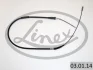 Трос ручного гальма LINEX 030114 (фото 1)