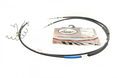 Трос ручника (задній) Ford Connect 02- (+ABS) (низька база)(дисковий гальма) LINEX 150235