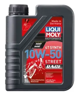 ОЛИВА 4T СИНТ. ДЛЯ МОТОЦИКЛІВ MOTORBIKE 4T SYNTH 10W-50 STREET RACE 1Л LIQUI MOLY 1502