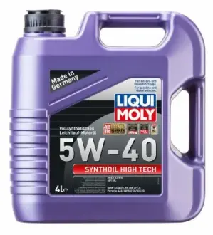 Моторное масло Liqui Moly SynthOil High Tech 5W-40, 4л LIQUI MOLY 1915