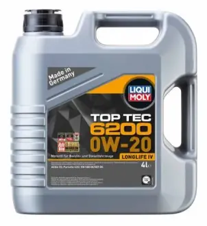 Моторна олива Liqui Moly TopTec 6200 0W-20, 4л. LIQUI MOLY 20788
