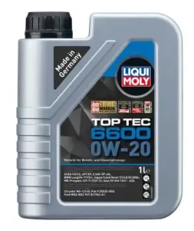 Моторна олива Liqui Moly TOP TEC 6600 0W-20 1Л LIQUI MOLY 21410