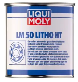 ВИСОКОТЕМПЕРАТУРНЕ МАСТИЛО ДЛЯ ПІДШИПНИКІВ СТУПИЦЬ LM 50 LITHO HT 1КГ LIQUI MOLY 3407