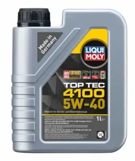 Моторна олива Liqui Moly TOP TEC 4100 5W-40 1Л LIQUI MOLY 9510