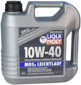 Масло моторное MOS2 LEICHTLAUF SAE 10W-40, 4L LIQUI MOLY LIM1917