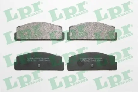 Комплект тормозных колодок, дисковый тормоз LPR 05P002