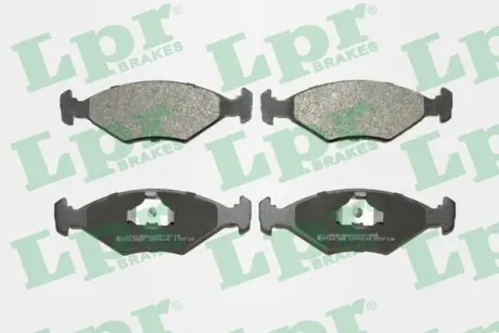 Комплект гальмівних колодок з 4 шт. дисків LPR 05P016