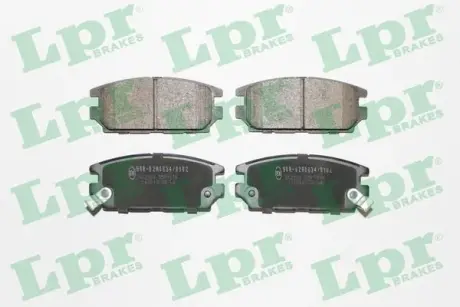 Комплект тормозных колодок, дисковый тормоз LPR 05P1016