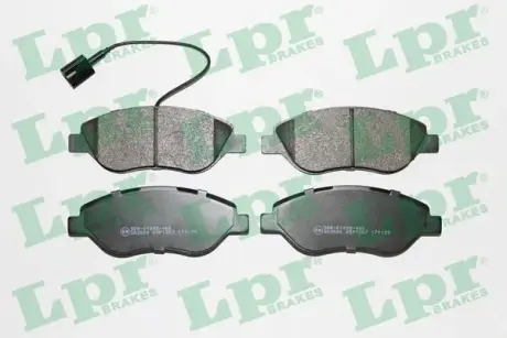Комплект тормозных колодок, дисковый тормоз LPR 05P1267
