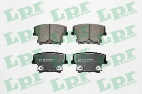 Комплект тормозных колодок, дисковый тормоз LPR 05P1400