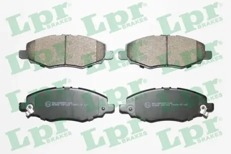 Комплект тормозных колодок, дисковый тормоз LPR 05P1449