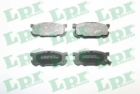 Комплект тормозных колодок, дисковый тормоз LPR 05P1488