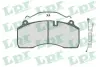 Комплект тормозных колодок, дисковый тормоз LPR 05P1501A (фото 1)