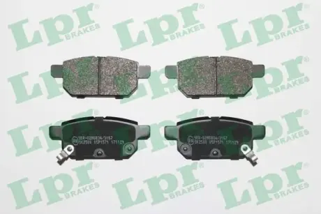 Комплект тормозных колодок, дисковый тормоз LPR 05P1571