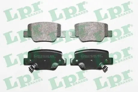Комплект тормозных колодок, дисковый тормоз LPR 05P1576