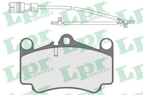 Комплект тормозных колодок, дисковый тормоз LPR 05P1588A