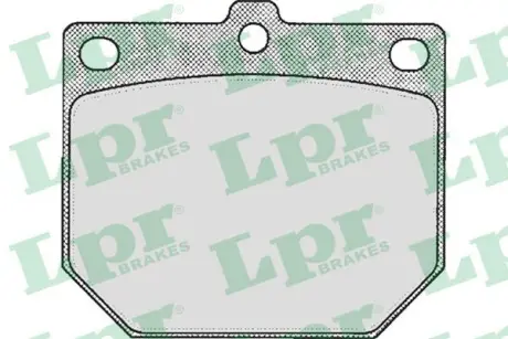Комплект тормозных колодок, дисковый тормоз LPR 05P166