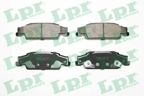 Комплект тормозных колодок, дисковый тормоз LPR 05P1705