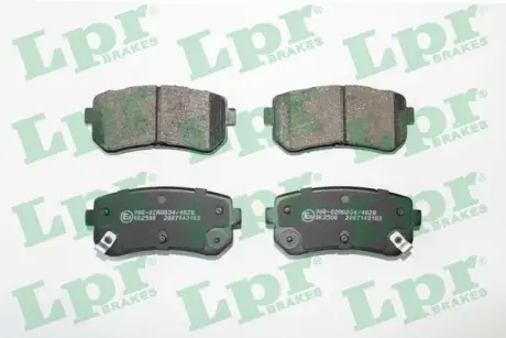 Комплект гальмівних колодок з 4 шт. дисків LPR 05P2103