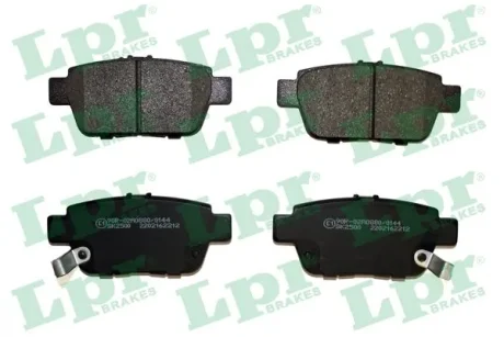 Колодки гальмівні дискові (комплект 4 шт) LPR 05P2212