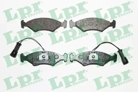 Комплект тормозных колодок, дисковый тормоз LPR 05P242