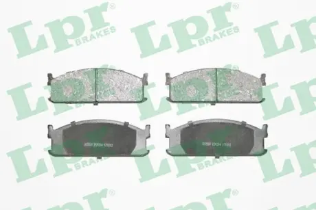 Комплект тормозных колодок, дисковый тормоз LPR 05P284