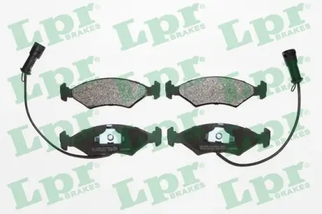 Комплект тормозных колодок, дисковый тормоз LPR 05P327