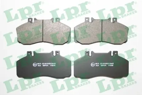 Комплект тормозных колодок, дисковый тормоз LPR 05P474