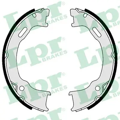 Гальмівна колодка FORD USA CROWN VICTORIA JEEP CHEROKEE, GRAND CHEROKEE I, GRAND CHEROKEE II, WRANGLER II LINCOLN TOWN CAR III SAAB 9-7X 2.4-5.3 09.91-12.12 LPR 09560 (фото 1)