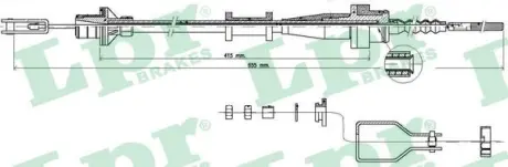 Тросик сцепления LPR C0114C