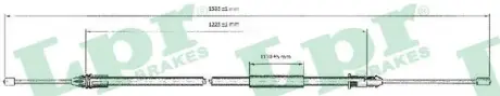 Трос ручного гальма LPR C0403B