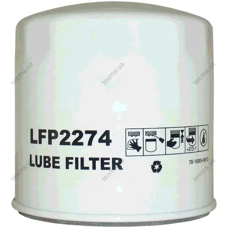 Oil filter, Spin-on. Фильтр масляный, накручиваемый LUBER-FINER LFP2274 (фото 1)