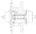 Турбокомпресор б/корп. (картридж) Ford Transit (06-) 2.4D (тип GT2052V) (LAT 5020) Luzar LUZAR LAT5020 (фото 3)