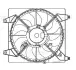 Електровентилятор охолодження Hyundai Santa Fe II (06-) 2.2D/2.7i (с кожухом) (LFK 0802) Luzar LUZAR LFK0802 (фото 3)