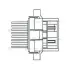 Резистор електровентилятору опал. Chevrolet Cruze (09-)/Opel Astra J (10-) (LFR 0550) LUZAR LFR0550 (фото 3)