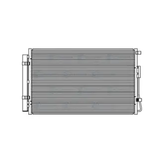 Радіатор кондиціонера з ресивером Hyundai Santa Fe (12-) 2.4i/3.3i (LRAC 0820) Luzar LUZAR LRAC0820