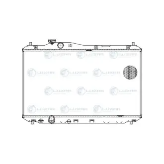 Радіатор охолодження Honda Civic 4D (12-) МКПП/АКПП (LRc 2312) LUZAR LRc2312