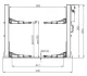 Подъемник двухустойчивый MM Superlift 5000B 380V MAGNETI MARELLI 007935013690 (фото 2)