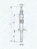 Glow plug. Свеча накаливания MAGNETI MARELLI 062900006304 (фото 1)