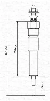 Свічка розжарення MAGNETI MARELLI 062900031304