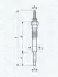 Свічка розжарювання UC51A TOYOTA LAND CRUISER 3.0 D 93-09 (вир-во) MAGNETI MARELLI 062900068304 (фото 1)