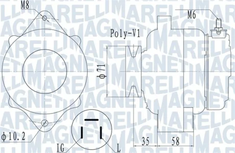 Автозапчасть MAGNETI MARELLI 063731120010