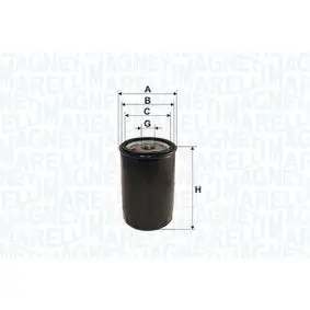 Oil filter Spin-On. Фильтр масляный, накручиваемый MAGNETI MARELLI 152071758784