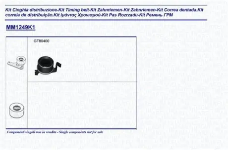 Комплект ремня ГРМ MAGNETI MARELLI 341312491101